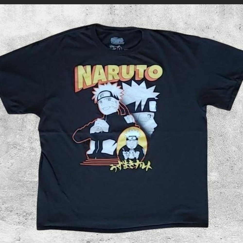 Naruto Shippuden Anime Manga T-Shirt XL Shonen Jump Graphic Tee Streetwear